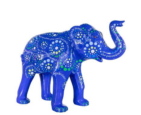 Passing Phrase - Sponsor: S. Stibbards &amp; Sons Ltd Artist: Judy Goring Elephants are known to have strong family bonds and