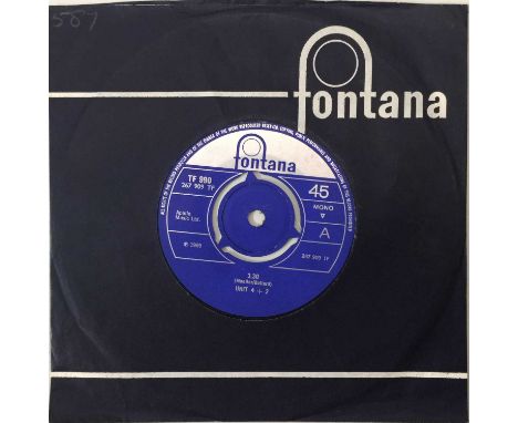 UNIT 4 + 2 - 3.30 C/W I WILL 7" (FONTANA TF 990). A delightful copy of Unit 4 + 4 - 3.30 c/w I Will (Fontana, TF 990, 1969). 
