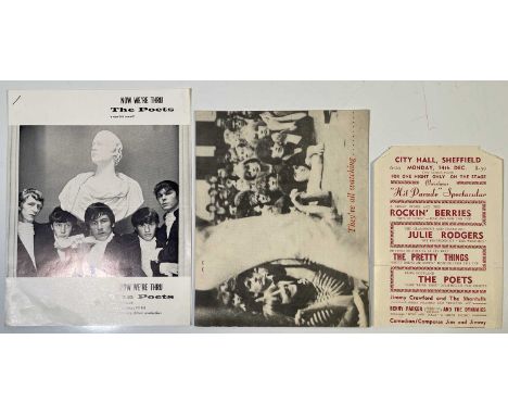 C 1960s memorabilia to inc: original Pretty Things press folder 'They're All Watching' with a 'Morrison-Duncan Agency' card s