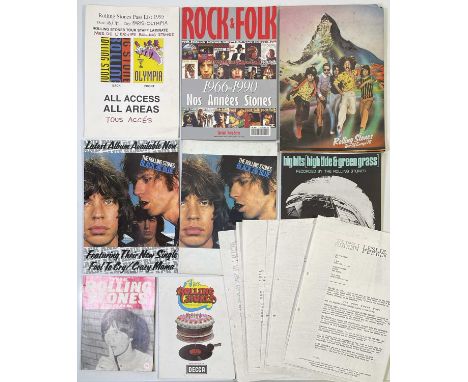 Rolling Stones memorabilia to inc: Decca discography booklet c 1969, two press books for 'Black and Blue', 1976 Tour of Europ