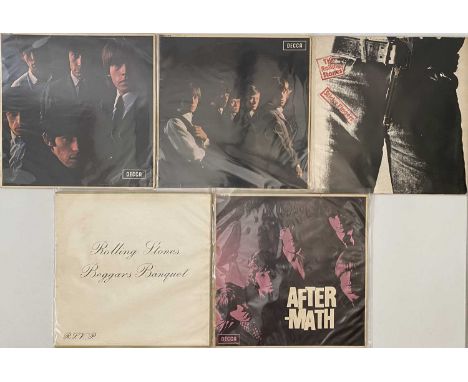  THE ROLLING STONES - LP PACK (UK ORIGINALS). A quality pack of 5 LPs by The Rolling Stones, mostly early/ original UK pressi
