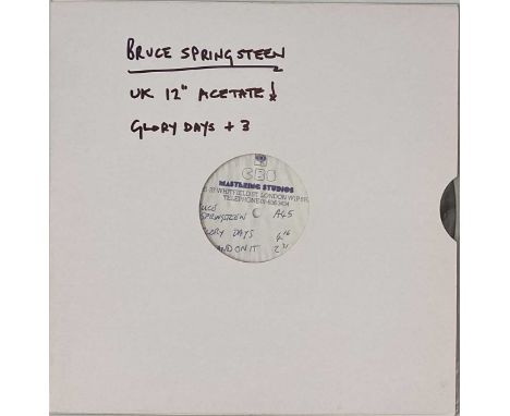BRUCE SPRINGSTEEN - GLORY DAYS + 3 12" ACETATE (CBS). A quaity 12" 4-track acetate by Bruce Springsteen, includes the tracks 