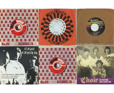THE CHOIR - 7" PACK (INC FANZINE). A superb pack of 6 7" singles by Ohio garage group The Choir. Titles include It's Cold Out