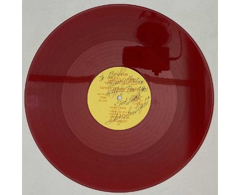 SUNLIGHT - LOVERS COSMIC VOYAGE LP (SKY SAXON SIGNED/ THE SEEDS - RED VINYL - GF-571231). A rare to see red vinyl LP pressing