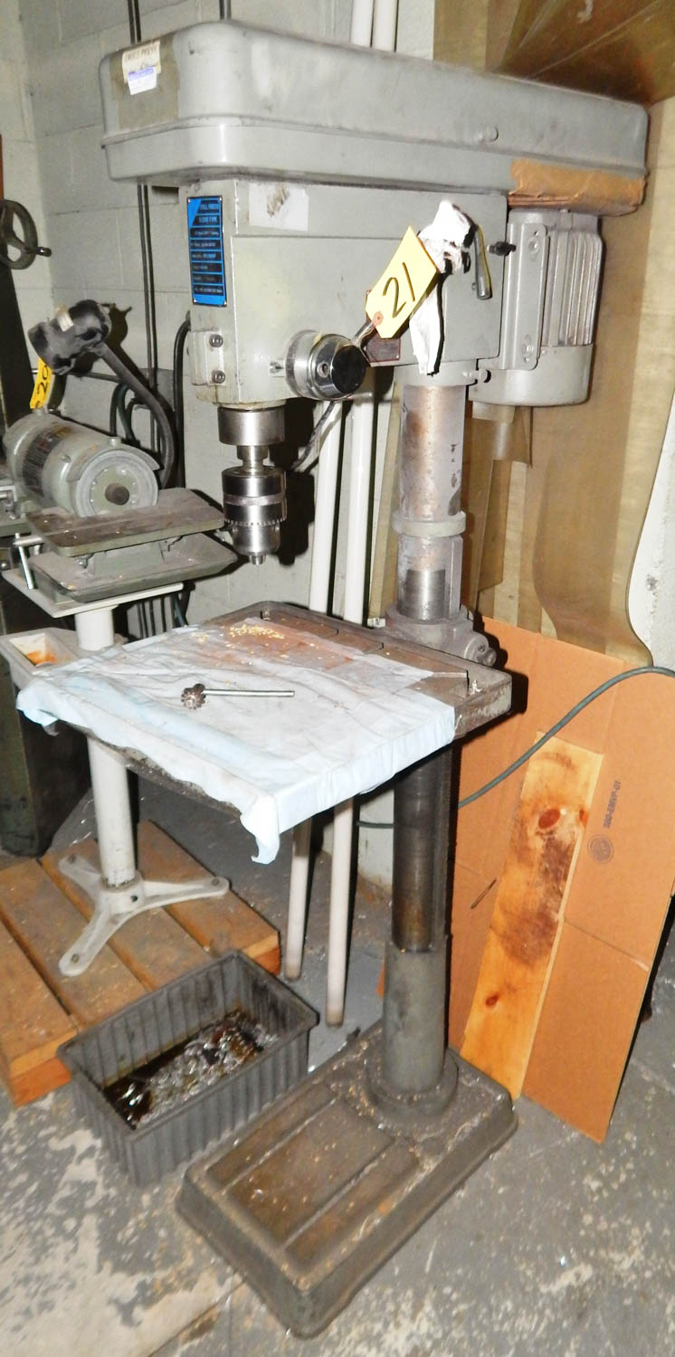 JET 12 SPEED 201/2'' FLOOR TYPE DRILL PRESS MDL. OR2501F, S/ND2900058