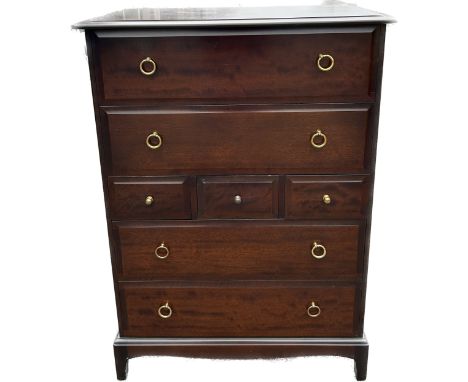 7 drawer Stagg chest, approximate measurements 44 inches tall, 32 inches wide, depth 18.5 inches 