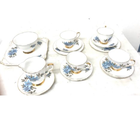 Part Royal Stafford ' Park Lane' bone china tea service to include tea cups, saucers, sugar bowl etc 