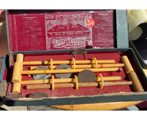 Vintage Boxed Busseys table Croquet best of table games 