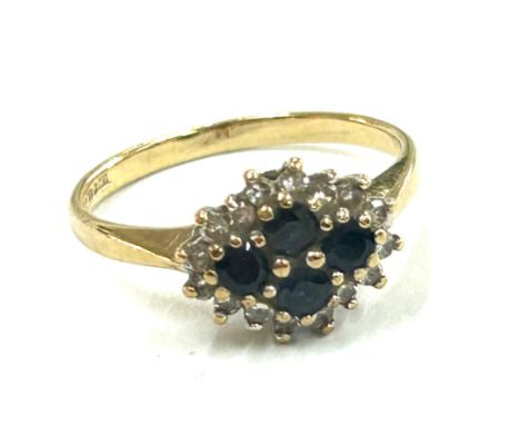 Ladies gem set ring UK size K, 2.1g 
