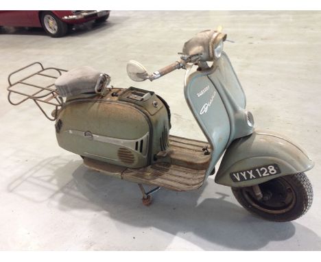 - Barn find condition

- 200cc engine

- Great restoration project

- Unrestored

- Iconic German scooter