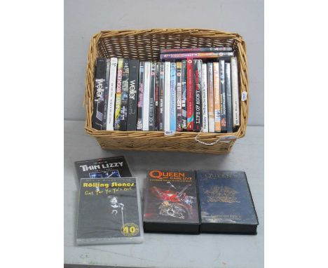 Music DVD's, twenty-seven by Paul Weller, Gorillaz, Blondie, AC/DC, Travis, Style Council, U2, Thin Lizzy, Snow Patrol and Mi