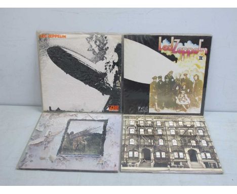 Led Zeppelin LPs, four to include Led Zeppelin (Atlantic 588171, 1969)G. Version 6, Led Zeppelin 2 untitled (reissue), Physic