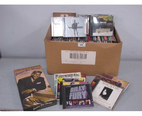 Approximately 100 CDs, artists include T-Rex, Scorpions, Robbie Willians, Michael Jackson, Fleetwood Mac, Yardbirds, Scouting