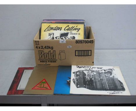 Punk and New Wave 12" Singles, thirty-three releases including Sex Pistols - Anarchy In The U.K (740 501, 1977, French import