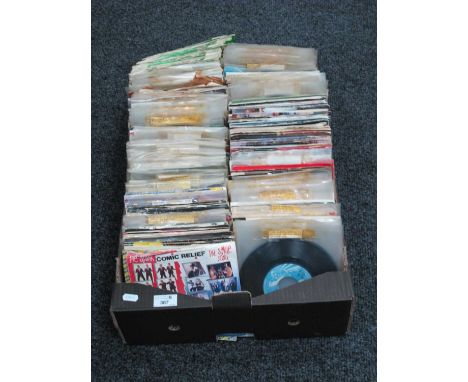 7" Singles, approximately 300 artists include, Beatles, Adam And The Ants, Chairman Of the Board, Imagination, T-Rex, Bee Gee