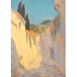 Wagner, Hans Joachim: "Straße in Taormina" (Sizilien)
