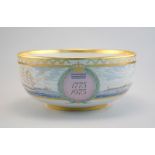Royal Copenhagen, Dänemark: Übergroße Bowl mit Ansicht von Kopenhagen, Jubileumsedition 1775-1975