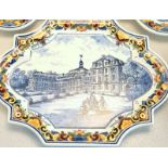 De Porceleyne Fles, (Royal Delt) Holland: Satz von fünf Bildplatten mit Münster-Motiven