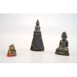 Thailand und China - Buddhas und Heilige, Silber 3 Stck.