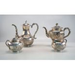 Silberkern mit Bambus- China Shanghai Export Silver 900 Wang Hing
