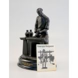 Wedgewood of Etruria, Barlaston England: Figur "Skills of the Nation The Potter", Black Basalt