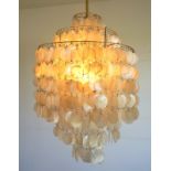 Perlmutterlampe in der Art von Panton Fun 3 dm