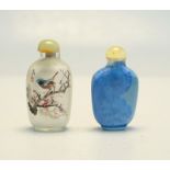 Interessante Snuff Bottle mit Irisierender Oberfläche, China Quing-Dyn.