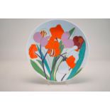 Rosenthal, Studio Line: Wandteller, W. Bauer, "Blumen", 1970er