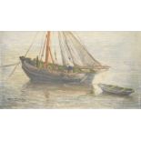 Wiltschut, Wilhelm (Daan W. attributed ): Fischerboot, dat 1915