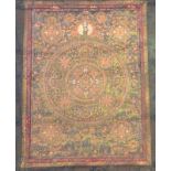 Großes altes buddhistisches Tangka