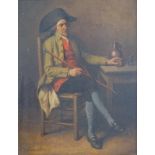 Madou, Jean-Baptiste: Porträt eines sitzenden Herrn mit Zweispitz, dat. 1860