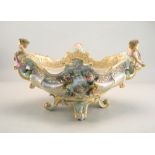 Königl. Meissen: Große Prunk Jardiniere mit Putten-Handhaben, Entw. Ernst August Leuteritz, um 1865