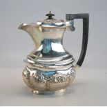 Große Kaffeekanne Sterling, Birmingham 1905, Meister IFG