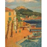 Kreuzhage, Werner: Ansicht von Sanary Sur Mer an der Cote d'Azur, dat. (19)29, erworben bei BfR