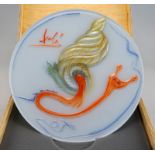 Rosenthal, Studio Line: Jahresteller in Glas, Salvador Dali, 1979