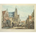 Großes Blatt "Münster, der Prinzipalmarkt, 1870"