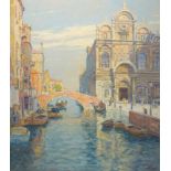 Mercker, Erich: Blick auf den Canal mit der Scuola Grande di San Marco