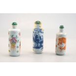 Drei Snuff Bottles China 18. Jhd.