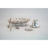 Konvolut Silber, u.a. Schale, Porto, meist 800er Silber