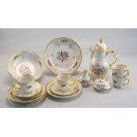 Rosenthal Selb Bavaria, Classic Rose Collection: Kaffeservice für vier Personen, Sanssouci