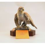 Kaiser Porzellan, Bad Staffelstein: Große Vogelfigur "Habicht", Modell Nr. 497, Mod. v. W.Gawantka