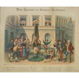 "Wahre Begebenheit am Stuttgarter Marktbrunnen", Erotika Darstellung, 19. Jhd.