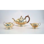 Teekanne mit Zucker und Milch Sterling, Birmingham 1931