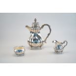 Hermann, Emil: Kaffeekern, Barockstil, deutsch, 835er und Sterling Silber