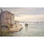 Her, Theodor: Expressive Ansicht der Lagunenstadt Venedig