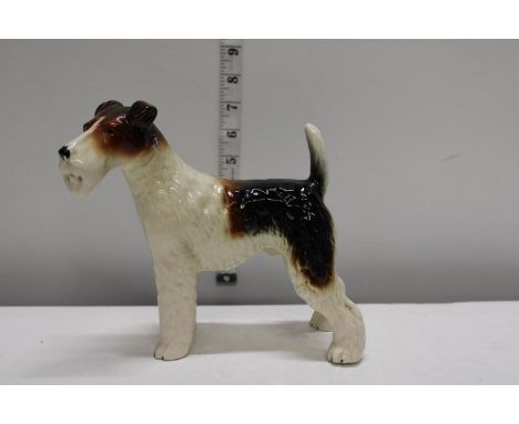 A vintage ceramic dog 