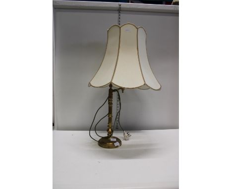 A good quality brass based adjustable table lamp collection only 