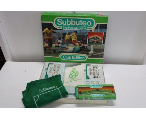 A boxed vintage Subbuteo game and accessories 