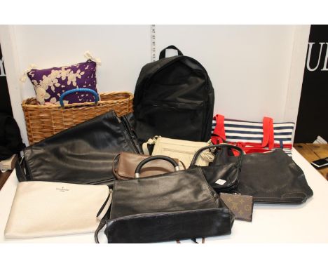A selection of vintage handbags etc 