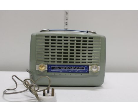 A vintage Philco transistor radio 